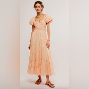 Free People Coral Maxi Dress